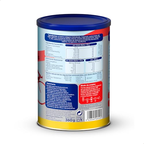 Colnatur Sport Limón | 350g | Colágeno con Magnesio, Zinc y Vitamina C para Músculos, Huesos y Articulaciones