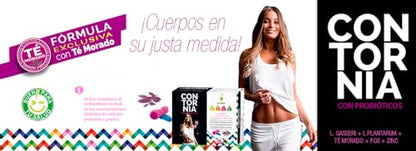 Novadiet - CONTORNIA Cápsulas con L. Gasseri y L. Plantarum - Control de Peso, Equilibrio Digestivo y Flora Intestinal - Microbiota Saludable - Ayuda en Sobrepeso, Obesidad y Adelgazar - 15 Cápsulas