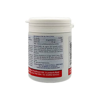 Lamberts Vitamina D3 1000iu y K2 90ug - 60 Cápsulas