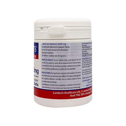 Lamberts Ginkgo Biloba 6000 Mg, One size, 50 g