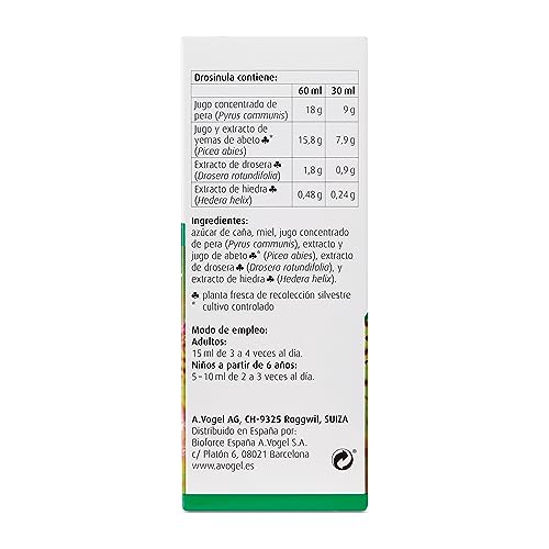 Drosinula® | Jarabe para la irritación de garganta y faringe* | 200 ml | A.Vogel, 100 mililitro, 1