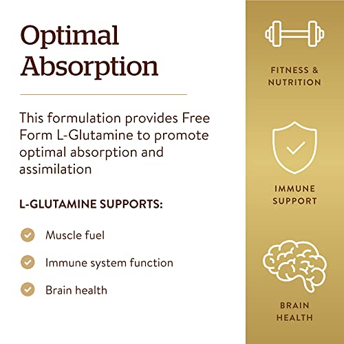 Solgar L-Glutamina 1000 Mg, Cápsula blanda, Envase de 60 Comprimidos