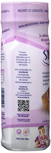 SUCRALIN® – Edulcorante Sucralosa Granulado Familiar 300 gr | 100% Natural | Auténtico sabor de azúcar | Apto para Cocinar y Hornear | Para todas las Dietas | 0% calorías |