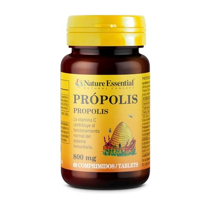 Nature Essential | Própolis 800 mg | 60 Cápsulas | Echinácea + Tomillo + Vitamina C | Ayuda a Reforzar el Sistema Inmune | Rico en Aminoácidos y Oligoelementos | 45 Días de Uso