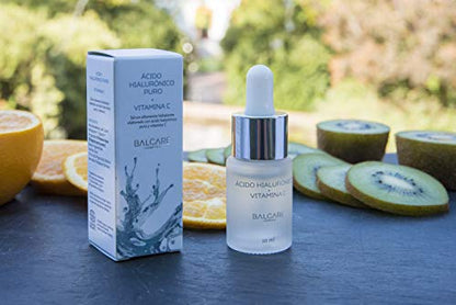 Ácido Hialurónico puro + Vitamina C Balcare Cosmetics - 10 ml.