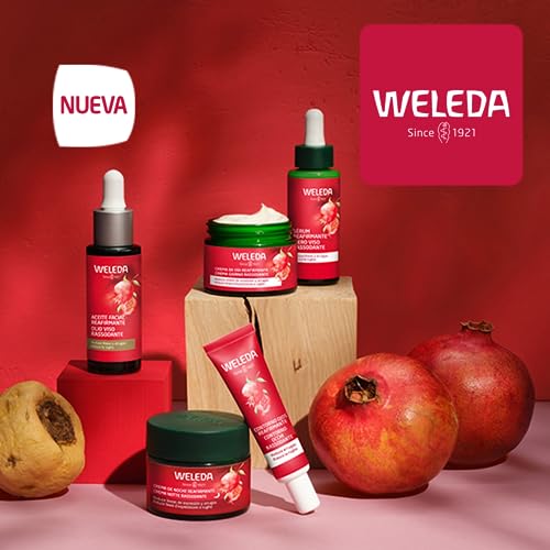 Weleda - Contorno de Ojos Reafirmante de Granada Reduce las Arrugas las Ojeras y las Bolsas Reafirma e Ilumina con Aceite de Granada y Péptidos de Raíz de Maca Tratamiento Natural - 12 ml