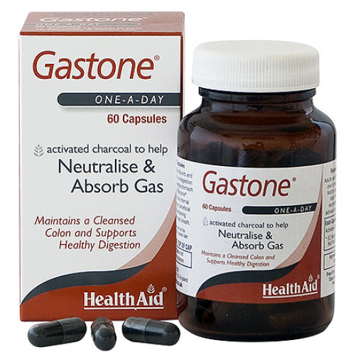 Gastone Health Aid 60 Cápsulas de Carbón Activado para Gases
