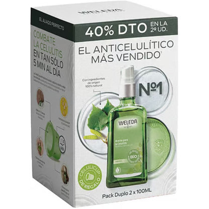 WELEDA pack aceite abedul, 2 envases de 100ml