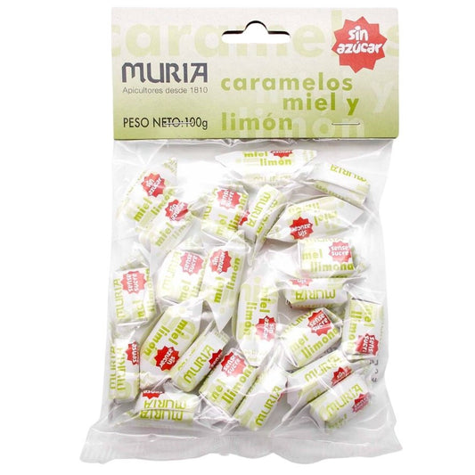 Caramelos de Miel y Limon SinAzucar 100g Muria