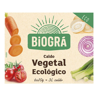 Caldo de Verduras en Cubitos Vegan Bio 66g Biogra
