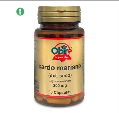 Nature Essential | Cardo Mariano con Extracto Seco | 200 mg | 60 Cápsulas | Favorece la Detoxificación del Hígado