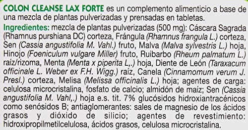 Colon Cleanse Lax Forte, 30 Tabletas, 25.5 g, 30, 30 unidad, 1