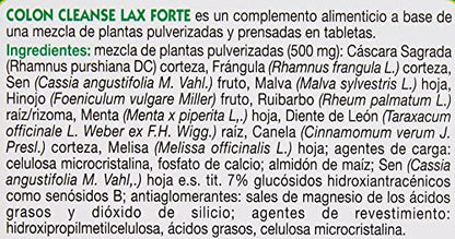 Colon Cleanse Lax Forte, 30 Tabletas, 25.5 g, 30, 30 unidad, 1