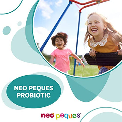 NEO PEQUES Probiotic | 8 Viales | Complemento Alimenticio a Base de Probióticos y Prebióticos | Para Mejora del Bienestar Digestivo en Niños | Sabor Tutti Frutti