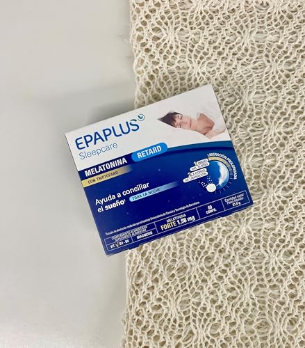 EPAPLUS Sleepcare, Melatonina Retard, Melatonina de Liberación Prolongada, 60 Comprimidos x 1,98 mg Melatonina