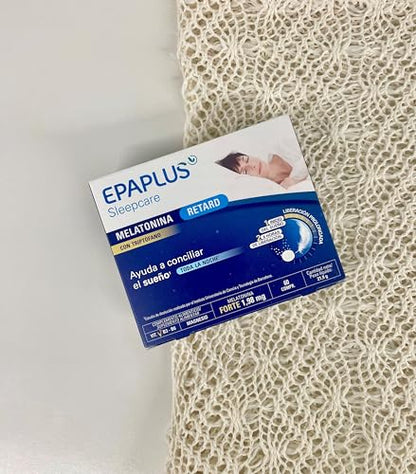 EPAPLUS Sleepcare, Melatonina Retard, Melatonina de Liberación Prolongada, 60 Comprimidos x 1,98 mg Melatonina