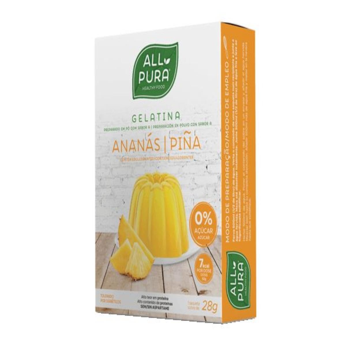 DietMed GELATINA PIÑA Zero 28 gr, Estándar, Único