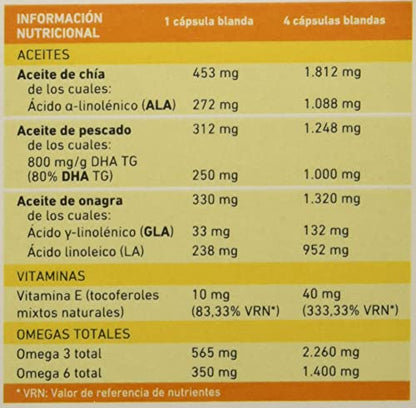 Omega Base LCN Complemento alimenticio, 169.2 g