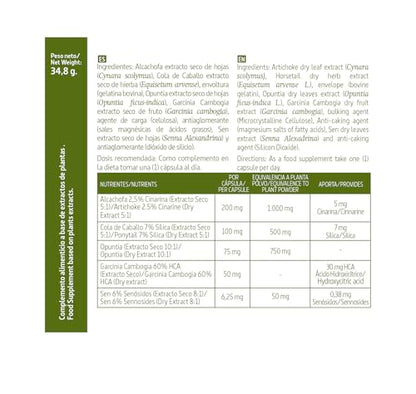 Nature Essential | Alcachofa Complex 2.300 mg | 60 Cápsulas | Con Cola de Caballo, Opuntia, Garcinia y Sen | Ayuda a Mejorar las Molestias Digestivas | Poder Antioxidante