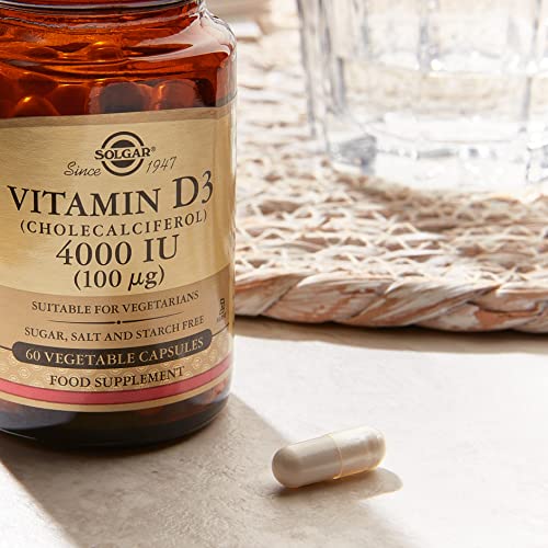 Solgar Vitamina D3 (Colecalciferol) 4000 UI (100 µg) Cápsulas vegetales