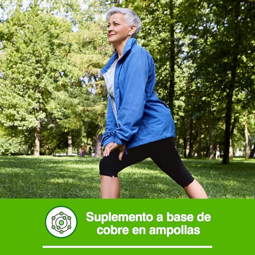 Soria Natural Glucosor Cobre - Suplemento a Base de Cobre en Ampollas – Favorece el Mantenimiento de Huesos y Tejidos Conectivos – Salud Celular – Sistema Inmunológico - Caja con 28 Ampollas de 2 ml