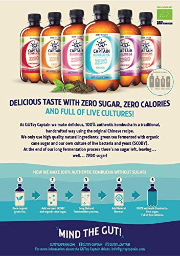 Kombucha zero granada Bio 400 ml