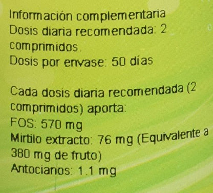 Ghf Mirtilo, 100 comprimidos de 500 mg