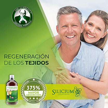 Siliplant Silicio Liquido bebible - Aumenta la Producción de Colageno - Suplemento Huesos Articulaciones Piel Musculos