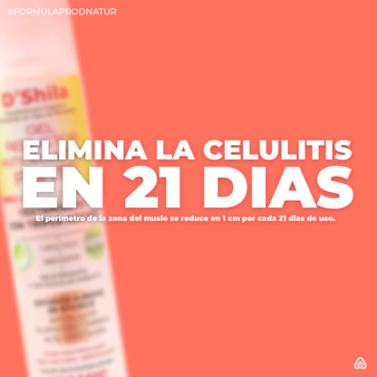 Gel Reductor Anticelulítico Forte 200ml D’Shila | Reduce una 1 talla en 21 días | Reafirmante | Drenante | Tonificante