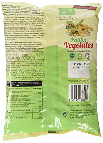 SOLNATURAL PALITOS Vegetales Bio 70 g, No aplicable