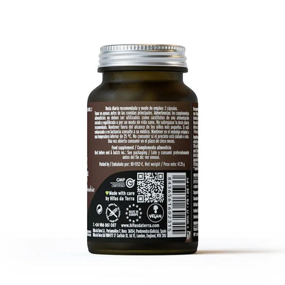 HIFAS DA TERRA - Mico-Mix - Extracto Puro de Reishi, Maitake y Shiitake - Extracto de Hongos - 70 Cápsulas