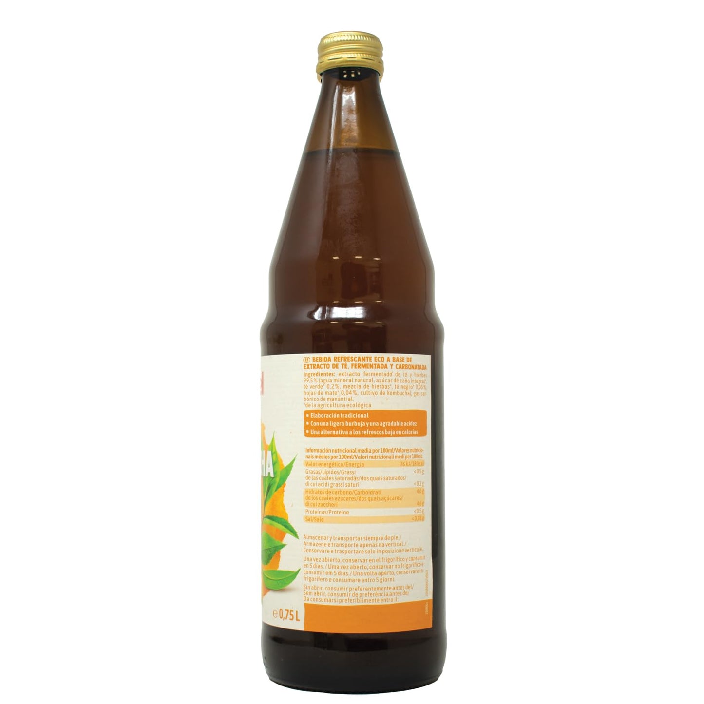 Voelkel Zumo de Fruta Kombucha Original, 750ml (Bio)