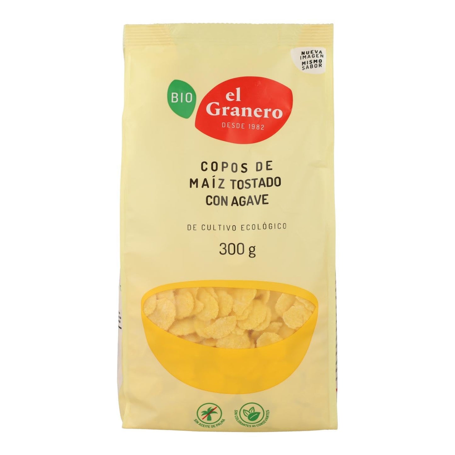El Granero Integral Copos De Maíz Tostado Con Agave Bio 300 G, 1 item