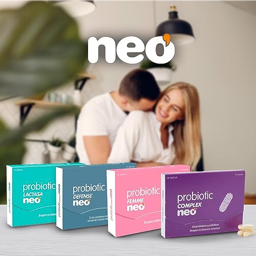 NEO | Probiotic Complex | 15 Cápsulas | Con Microgránulos a Base de Probióticos y Prebióticos | Mejora las Funciones Digestivas | Ayuda al Bienestar Intestinal