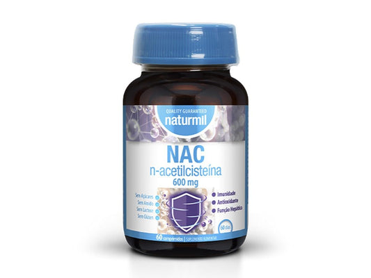 Naturmil | NAC N-Acetilcisteína 600 mg - 60 Comprimidos | 1 al día