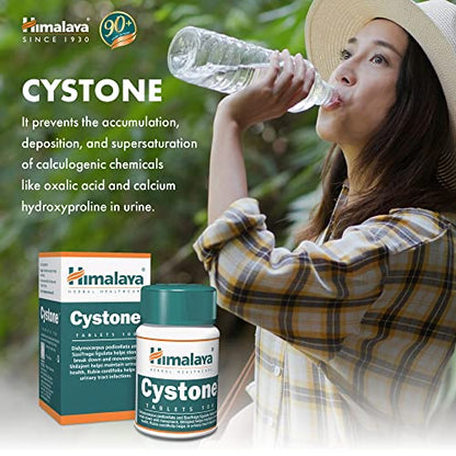 Cystone - Suplemento para la infección de vías urinarias y cistitis - Admite tratamiento de UTI - 840 mg 100 cápsulas - producto de Himalaya (desde 1930)