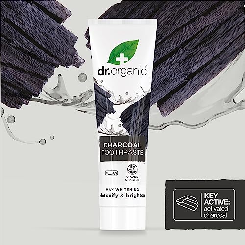 Dr. Organic Pasta De Dientes Carbón Activado, 100 ml (Paquete de 1)