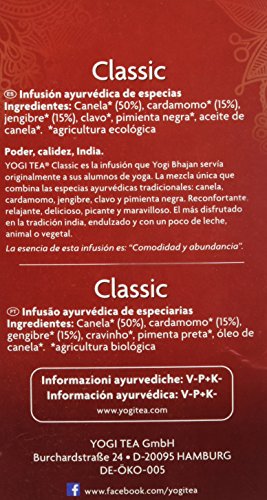 Yogi Tea Infusión de Hierbas Classic, 17 bolsitas parent