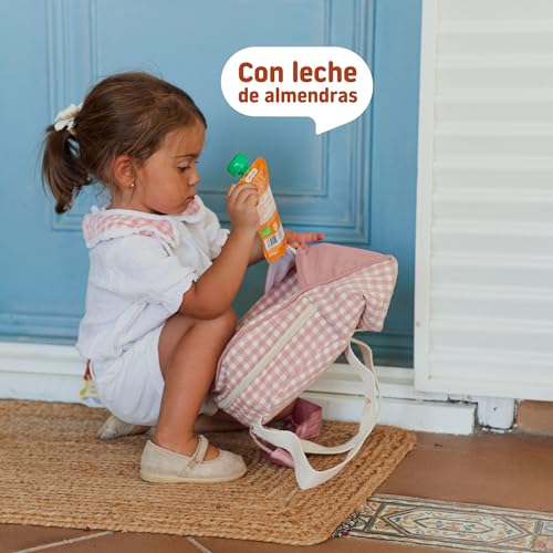 Smileat - Pouch de Leche de Almendra, Mango y Piña, Ingredientes Naturales Bebibles, Para Bebés a Partir de los 9 Meses - 100g