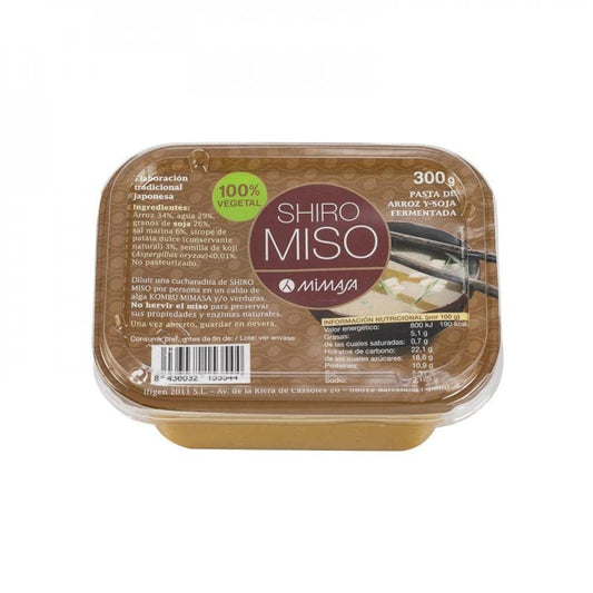 MIMASA Shiro Miso 300 gr (ARROZ Blanco), Estándar, Único