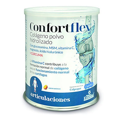 Nature Essential - Colágeno en Polvo Hidrolizado - 390 g - Cúrcuma y L-carnitina - Contribuye a las Articulaciones y Huesos - Confortflex