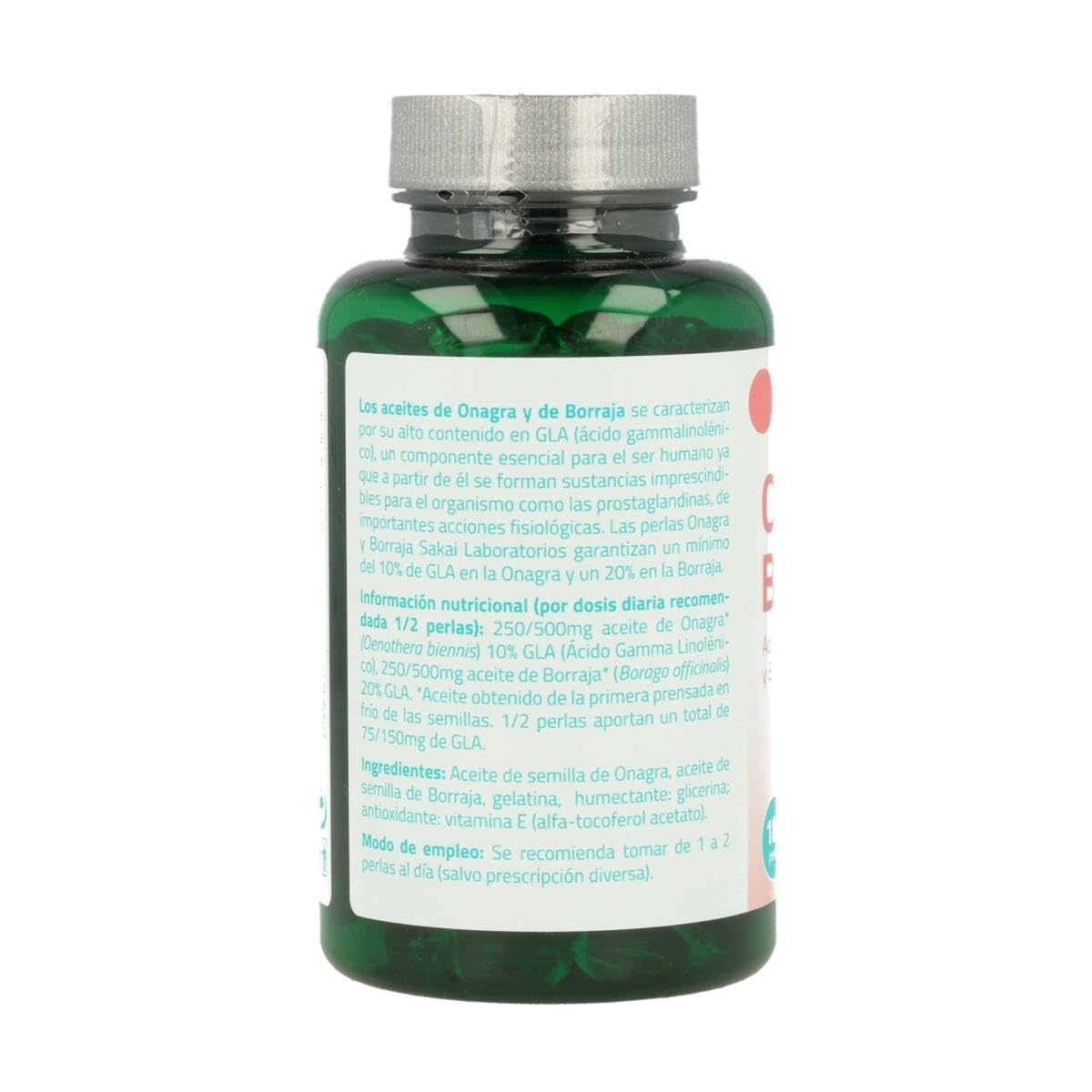 Sakai –Onagra y Borraja- Alto aporte de GLA- Equilibrio y bienestar femenino- Alivio de las molestias menstruales, síntomas de la menopausia y síndrome premenstrual- Cuidado de la piel- Salud Femenina