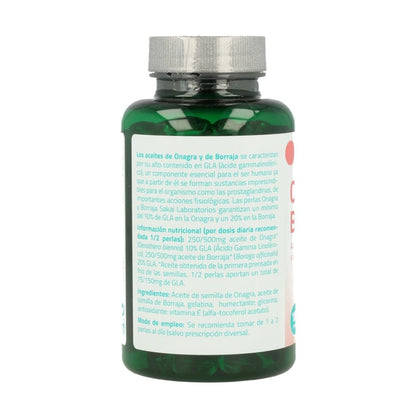 Sakai –Onagra y Borraja- Alto aporte de GLA- Equilibrio y bienestar femenino- Alivio de las molestias menstruales, síntomas de la menopausia y síndrome premenstrual- Cuidado de la piel- Salud Femenina