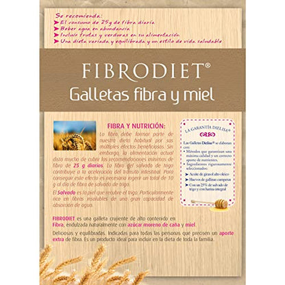 Dietisa - Suplemento Fibrodiet 400G Galletas Fibra Y Miel