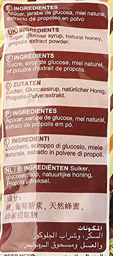 Caramelos de Propóleo con Miel MARNYS, Suaviza la Garganta y Picor, Caramelos con Agradable a Miel y Propóleo, Dulce sabor a Miel Natural - 60gr