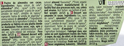 NaturGreen ALMENDRA CHOCOLATE 2 x 125 gr