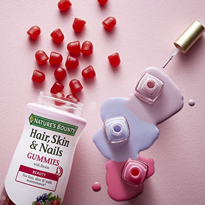 Nature's Bounty Complemento alimenticio para el Pelo, Piel y Uñas Gummies - 60 Unidades