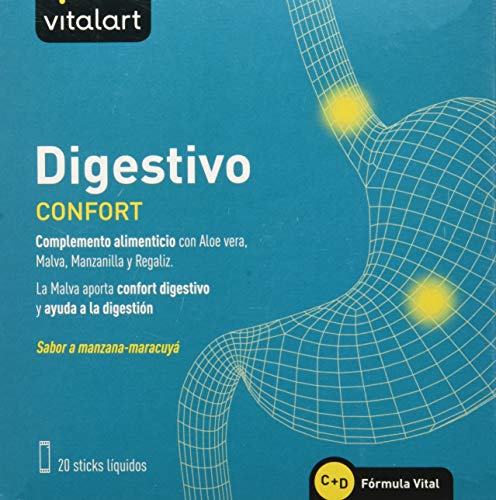 VITALART DIGESTIVO Confort 20sticks, Negro, Normal, 20