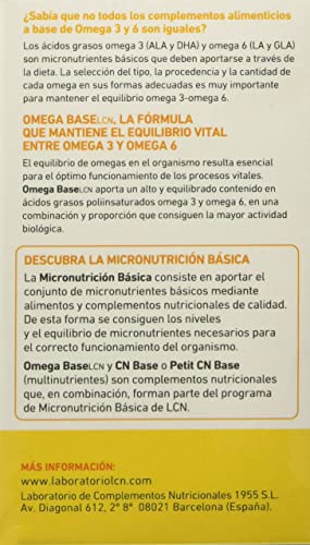 Omega Base LCN Complemento alimenticio, 169.2 g
