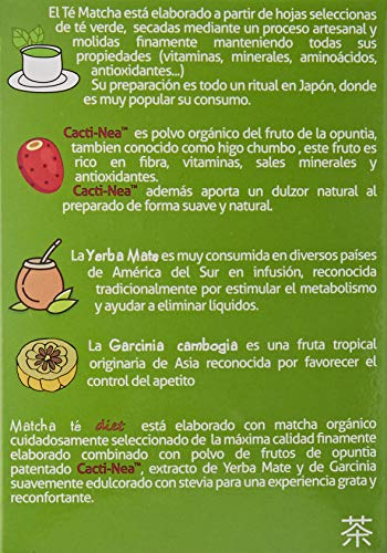 Vaminter - Té Matcha Diet - Elaborado con Té Matcha Orgánico - Complemento Alimenticio - 14 Sobres